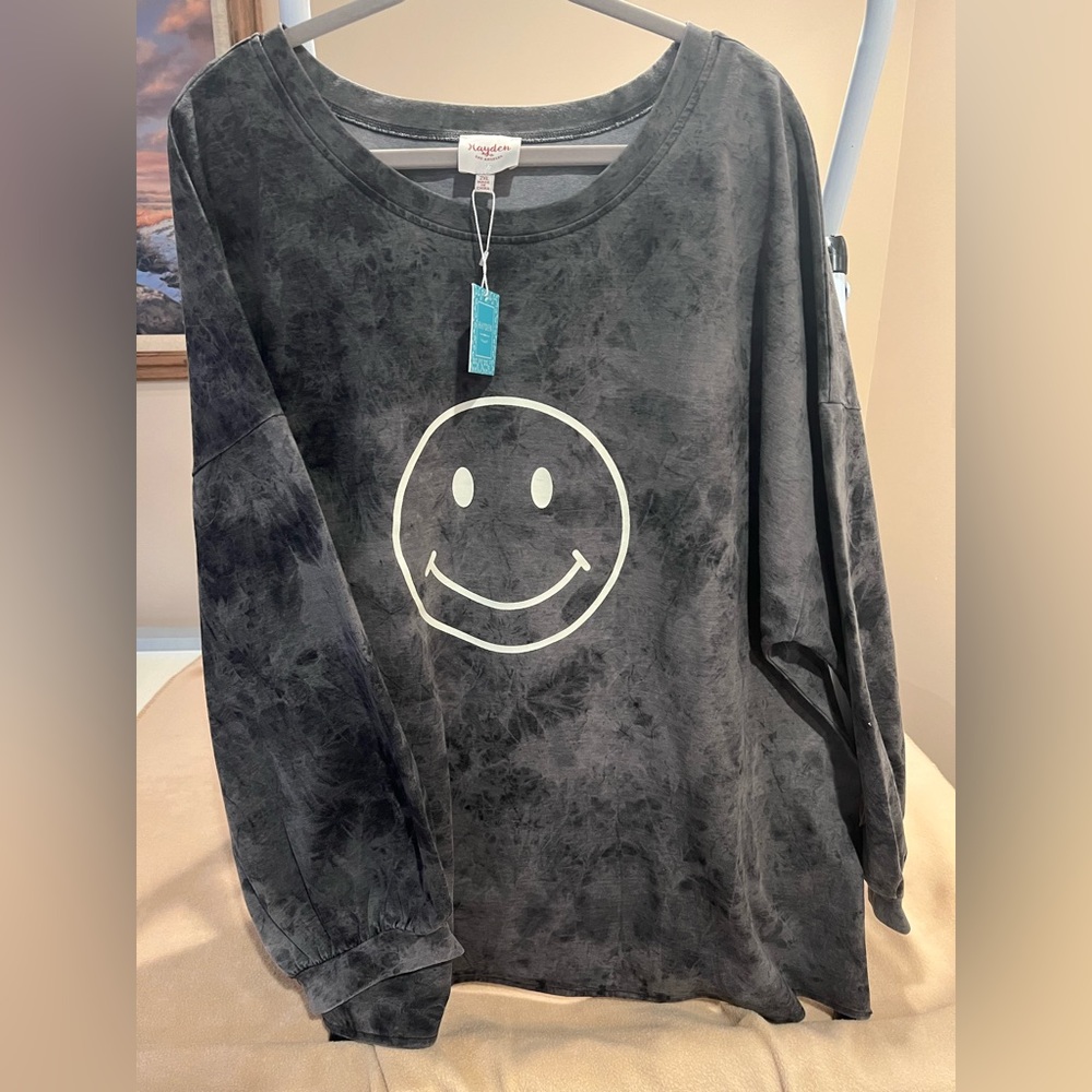 Smiley face pullover